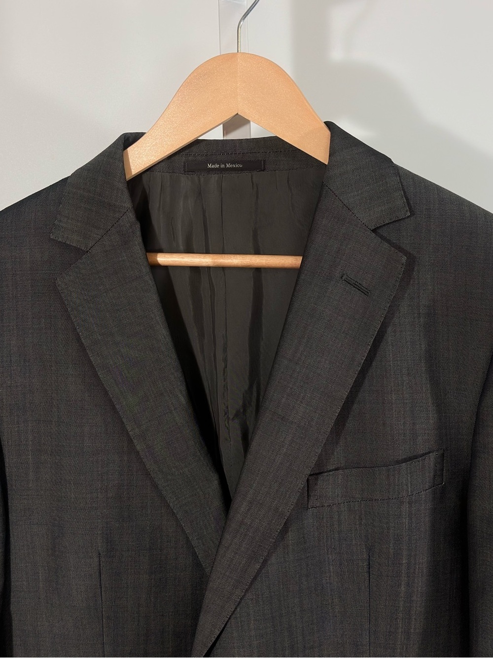 Z Zegna Gray Wool Mohair Drop 8 Sport Coat Blazer 54R Italy Luxury Tailored - Picture 7 of 11